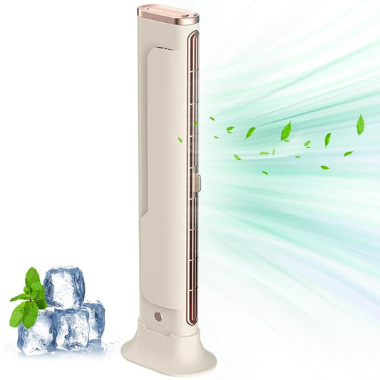SmartCool Mini AC Fan – Stylish, Silent & Rechargeable Comfort